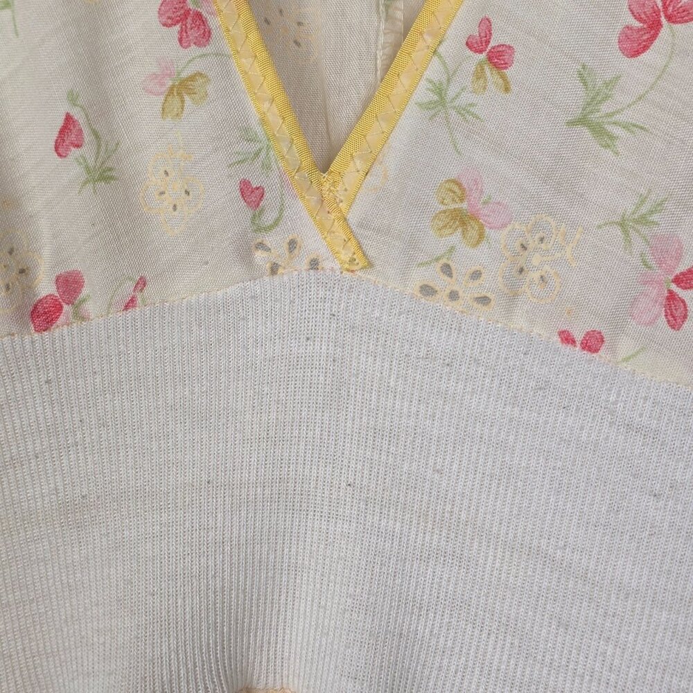 Vintage 70s Floral Summer Dress Boho Prairie Cottagecore Empire Waist Handmade - Picture 7 of 16
